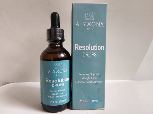 ALYXONA BNG - Resolution Drops-Immune Support-Appetite suppressant for weight loss Diet Pills-Reduce Food Cravings 2 FL OZ. 60ML