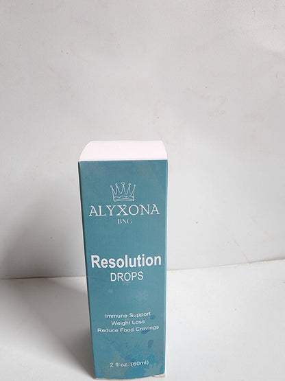 ALYXONA BNG - Resolution Drops-Immune Support-Appetite suppressant for weight loss Diet Pills-Reduce Food Cravings 2 FL OZ. 60ML